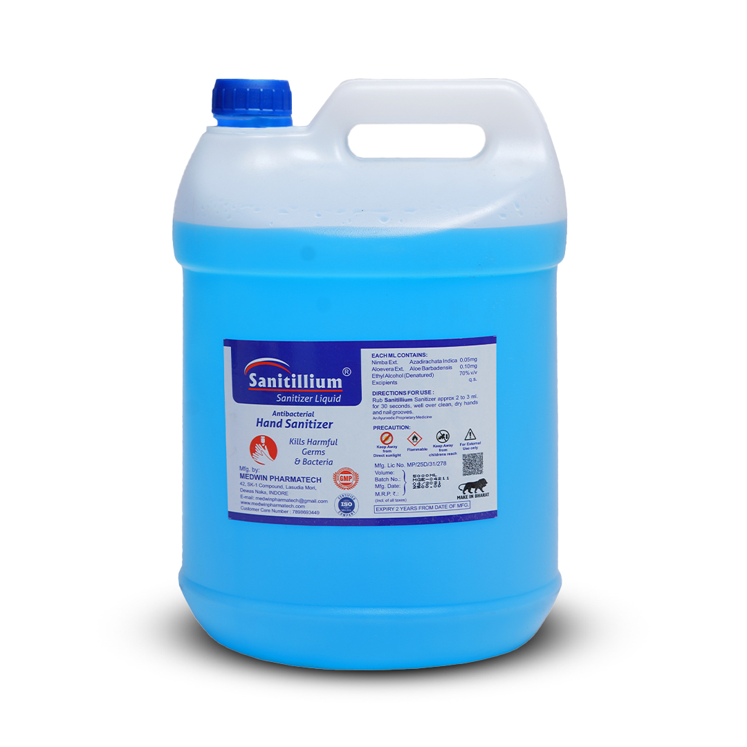 Sanitillium Ethanol -5 liter Hand Sanitizer Bottle  (5 L)