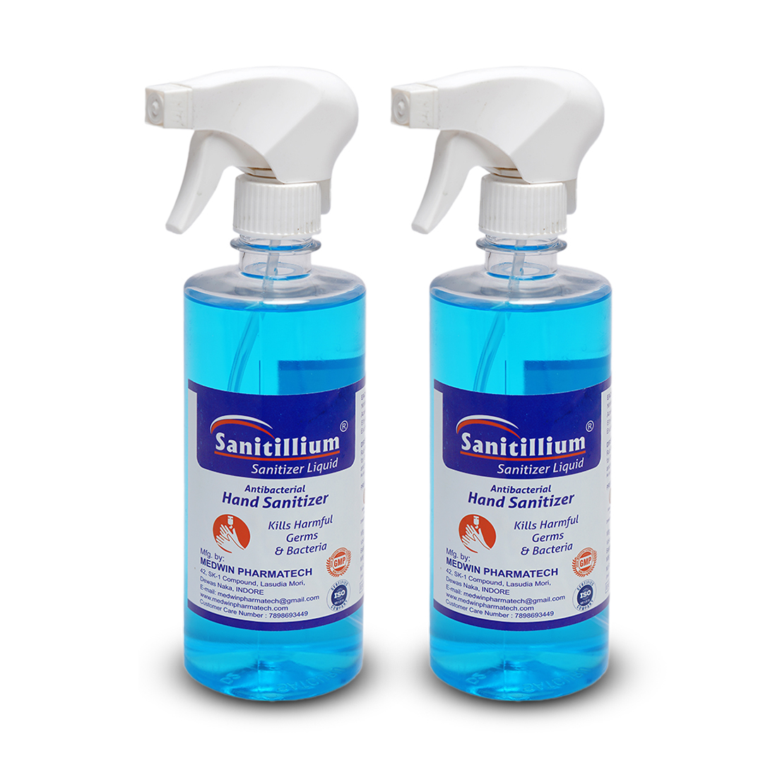 Sanitllium Original Germ Protection Refill Bottler (Pack of 2) Sanitizer Trigger Bottle (2 x 500 ml)